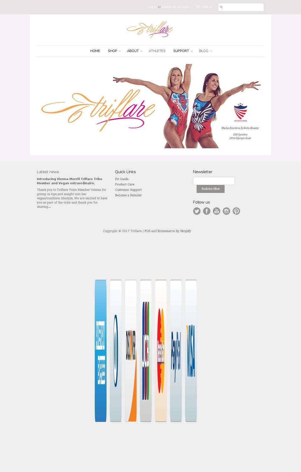 triflare.com shopify website screenshot