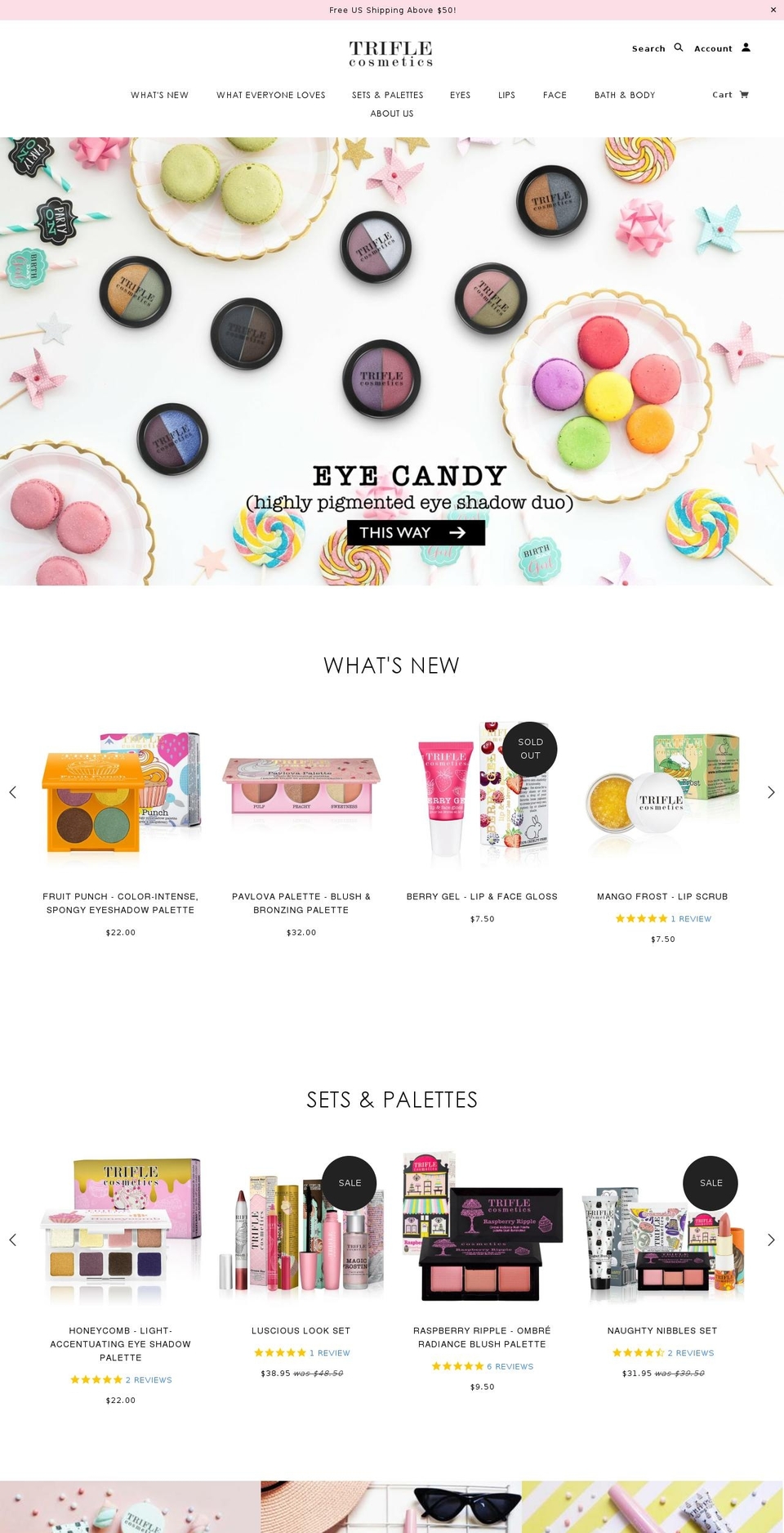 triflecosmetics.com — Shopify storefront screenshot