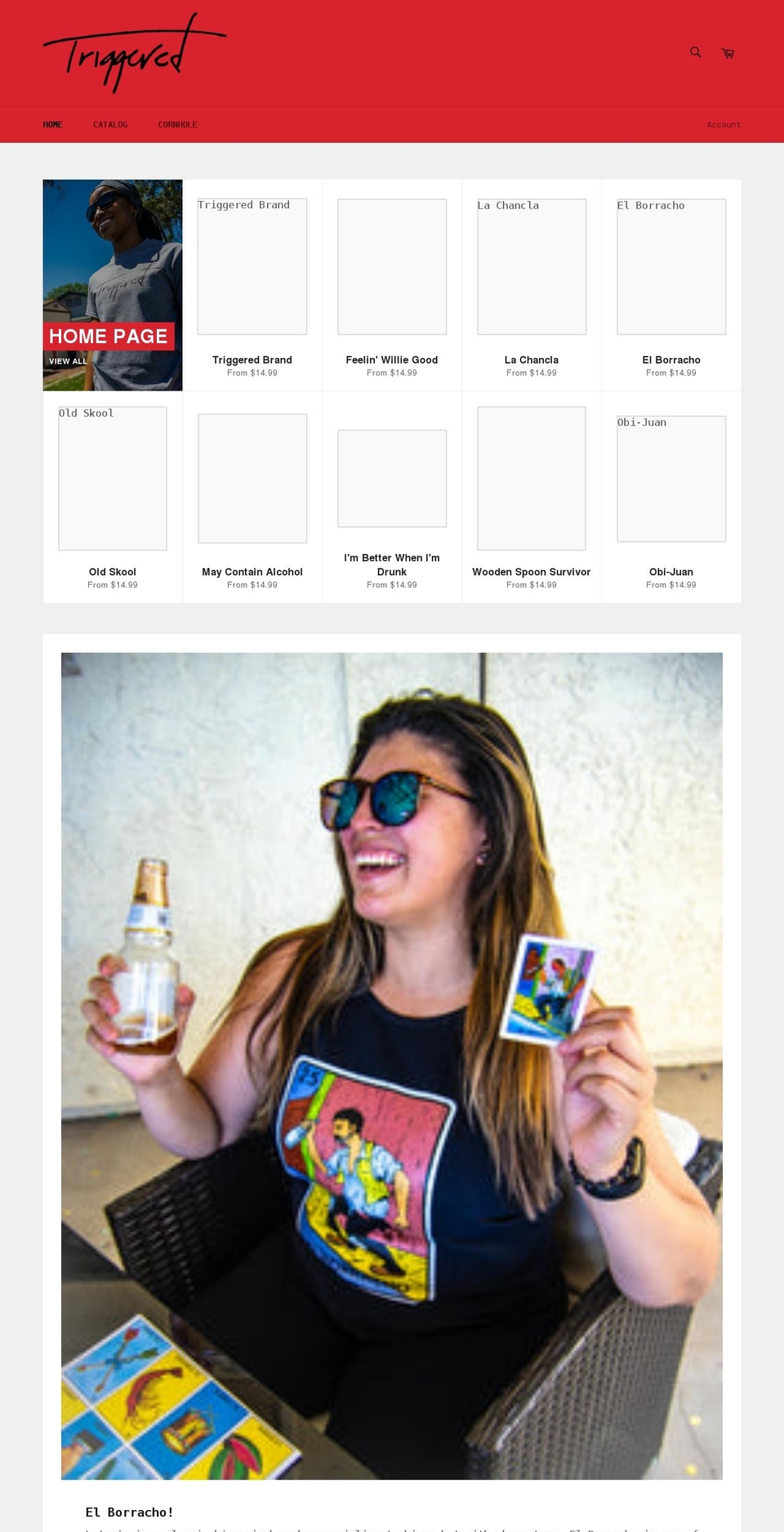 triggeredusa.com shopify website screenshot