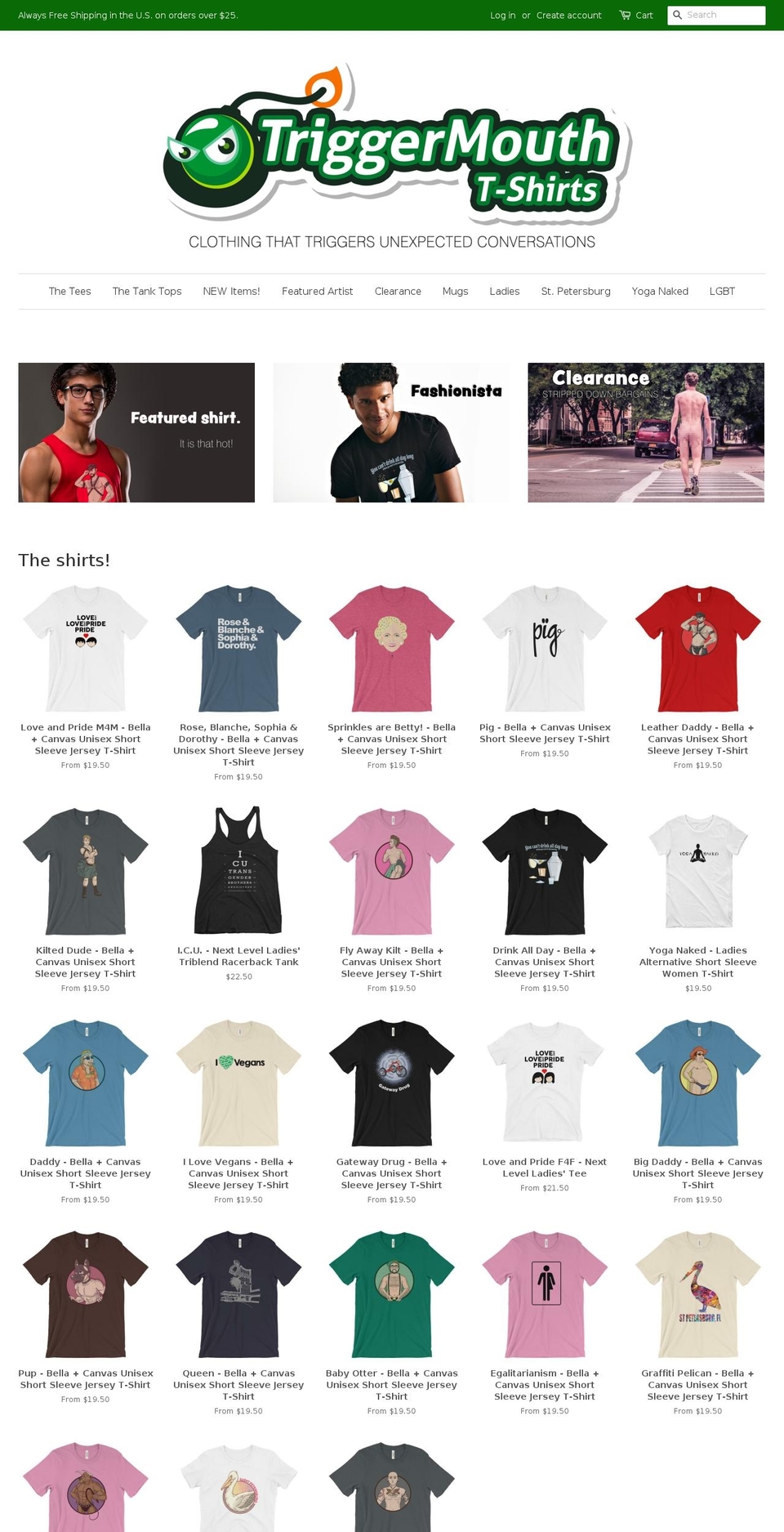 triggermouth.com shopify website screenshot