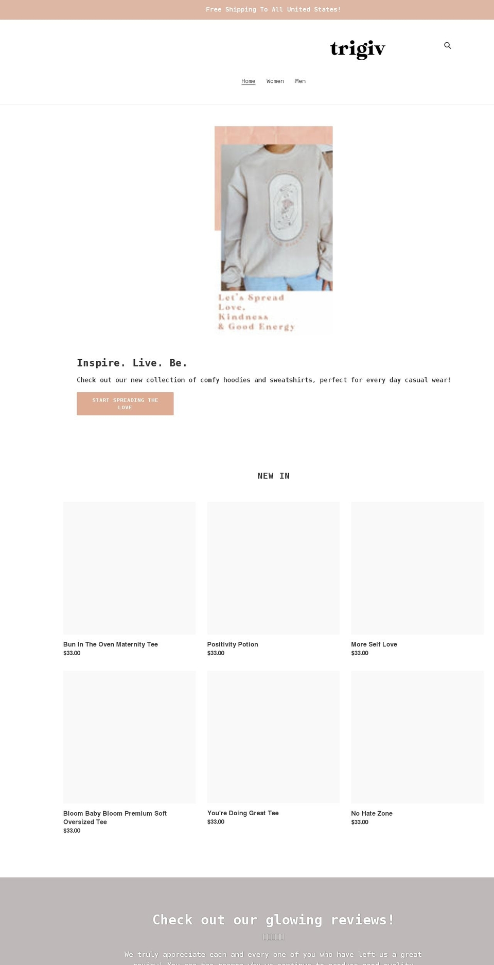 trigiv.com shopify website screenshot