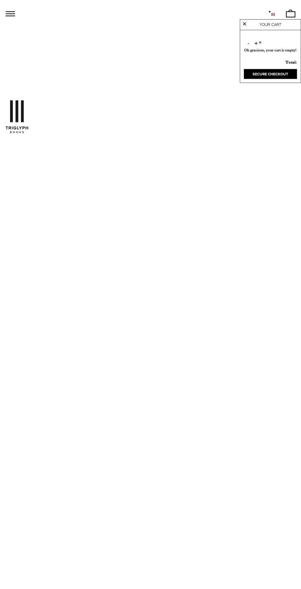 triglyphbooks.com shopify website screenshot