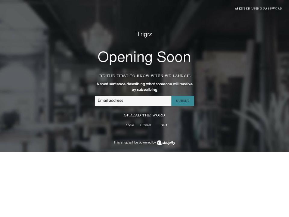 trigrz.myshopify.com shopify website screenshot