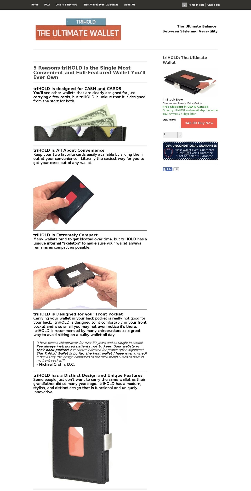 trihold.com shopify website screenshot