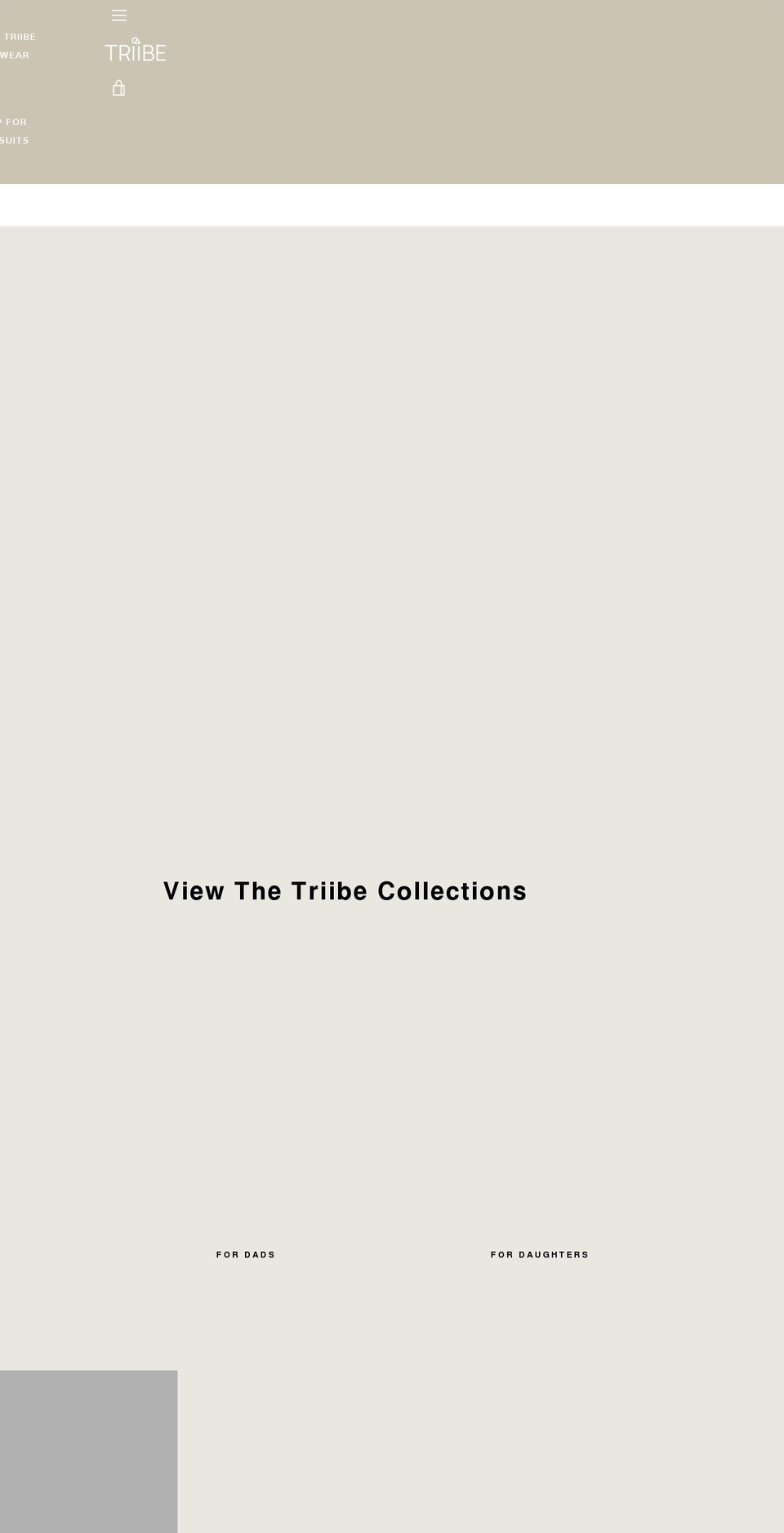 triibeclothing.com shopify website screenshot