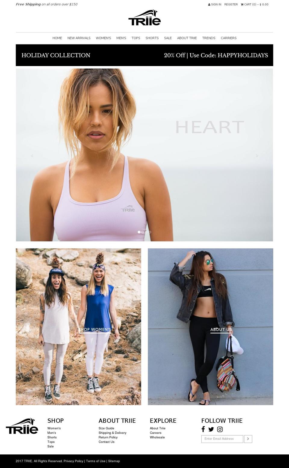 triie.com shopify website screenshot