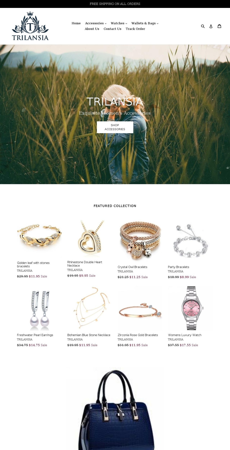 trilansia.com — Shopify storefront screenshot