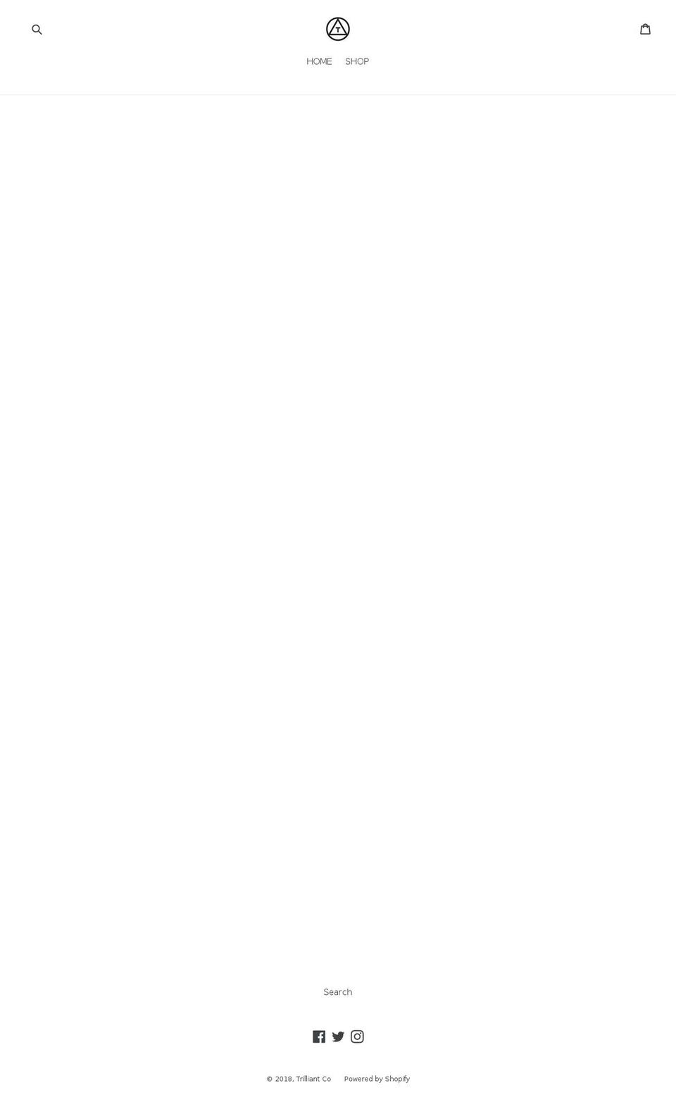 trilliantco.com — Shopify storefront screenshot