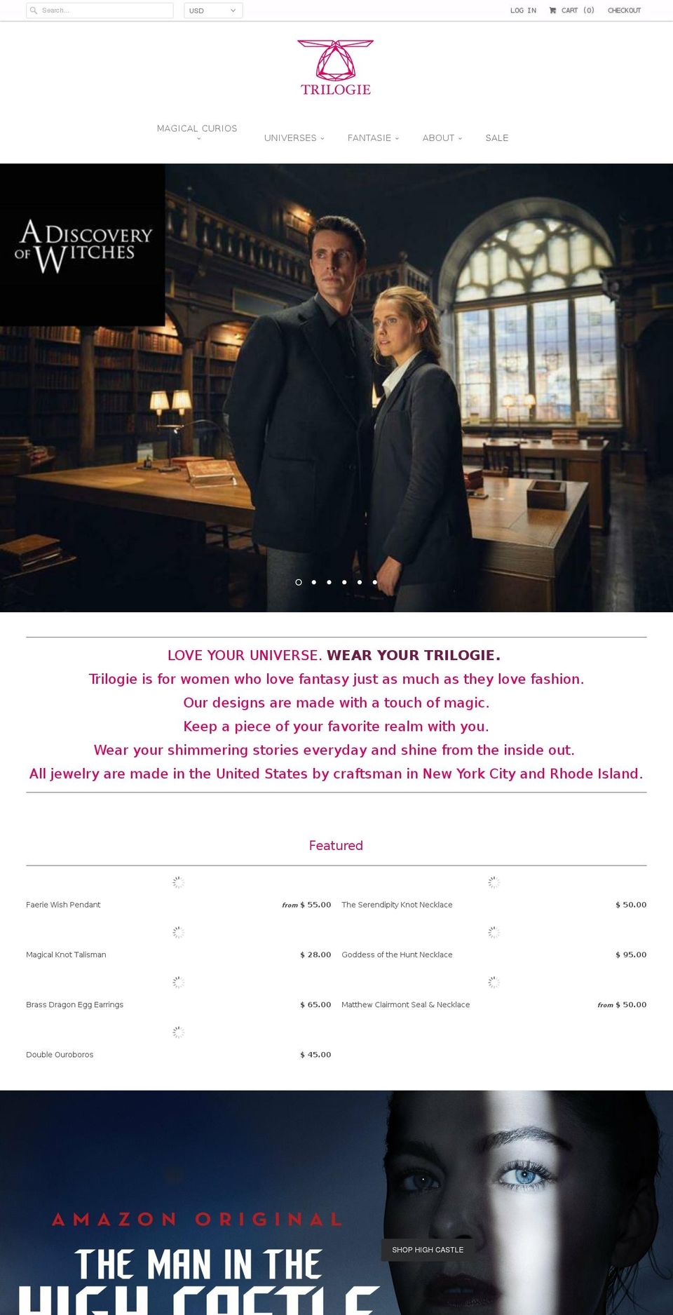 trilogienow.com — Shopify storefront screenshot