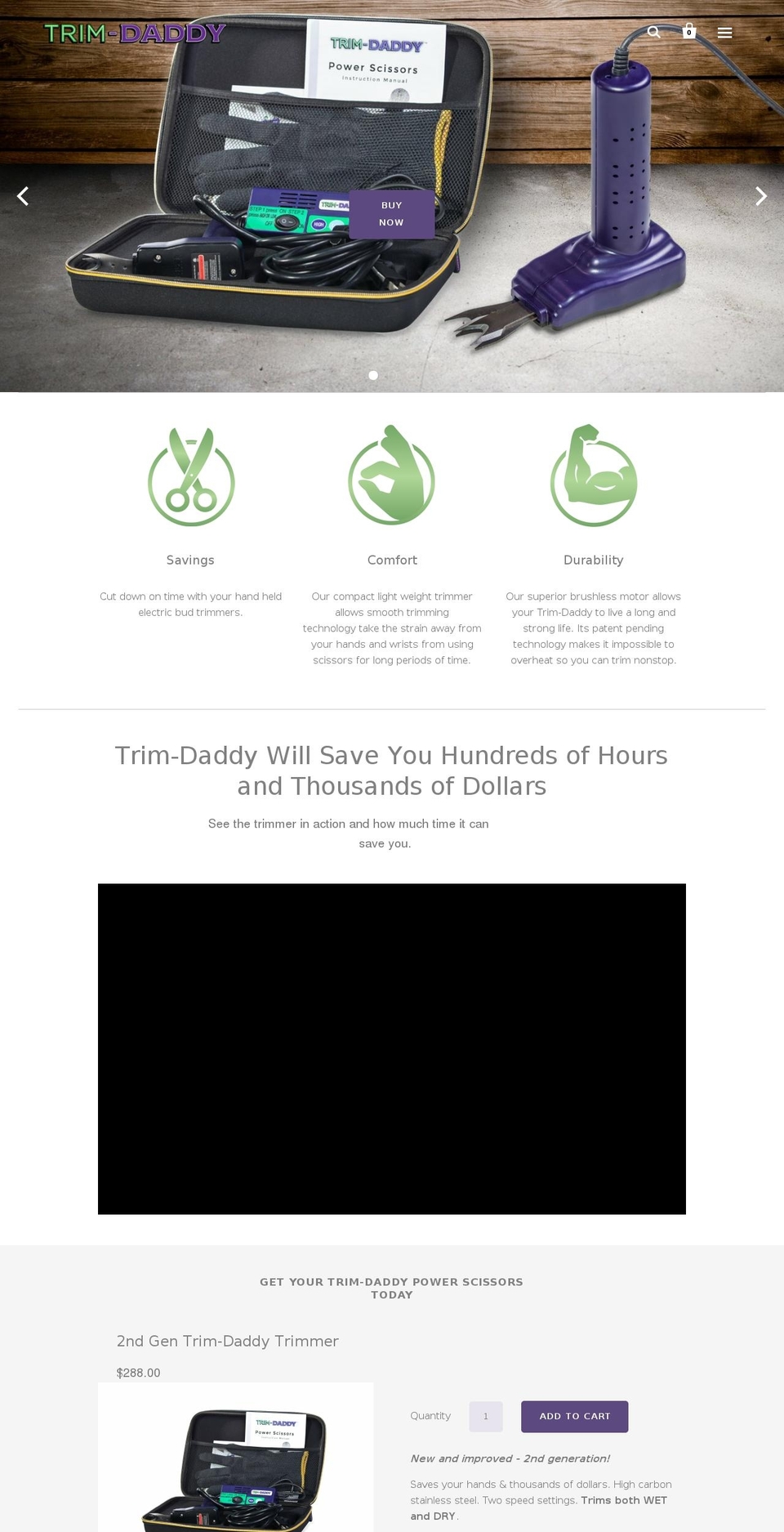 trim-daddy.com shopify website screenshot