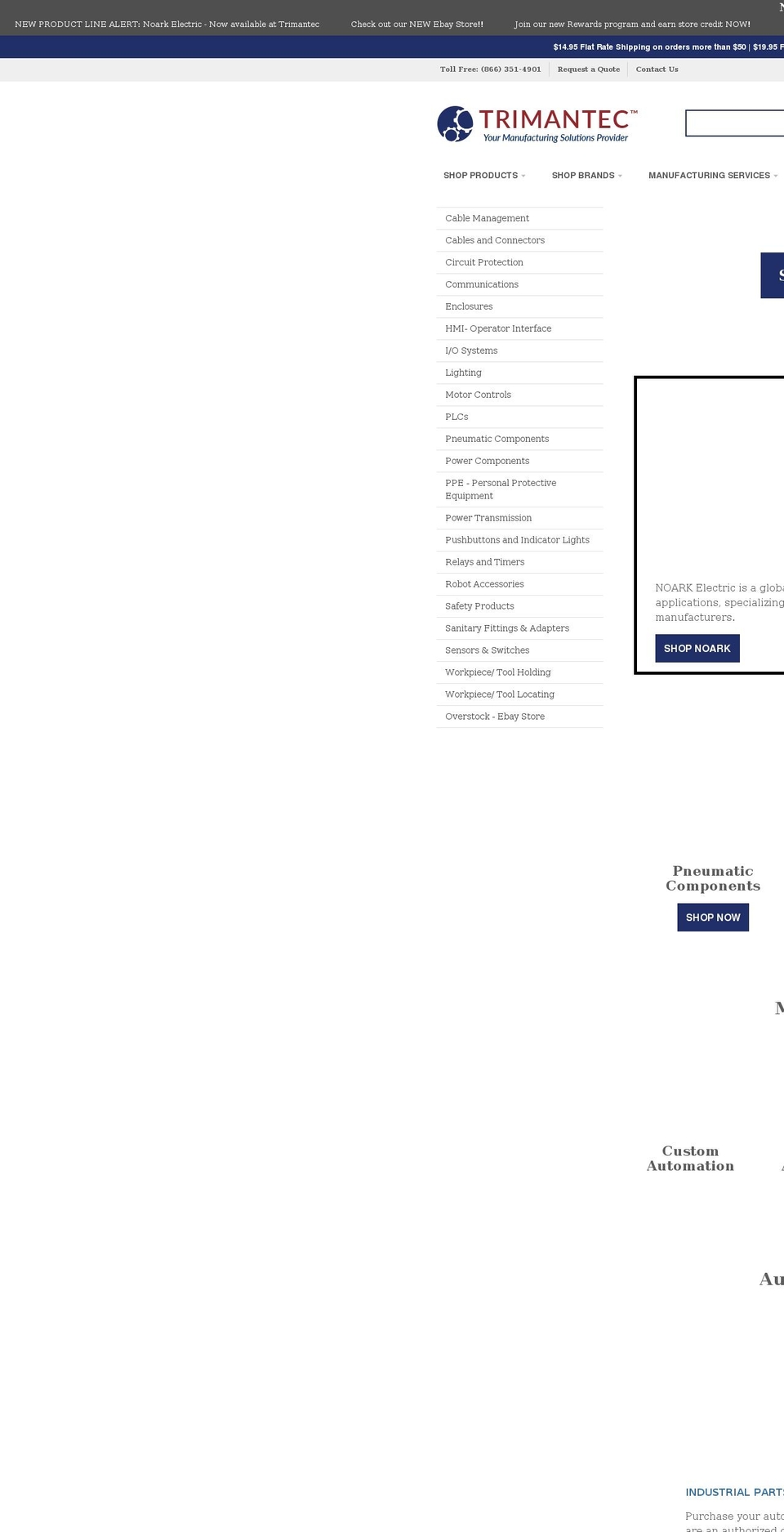 trimantec.com shopify website screenshot