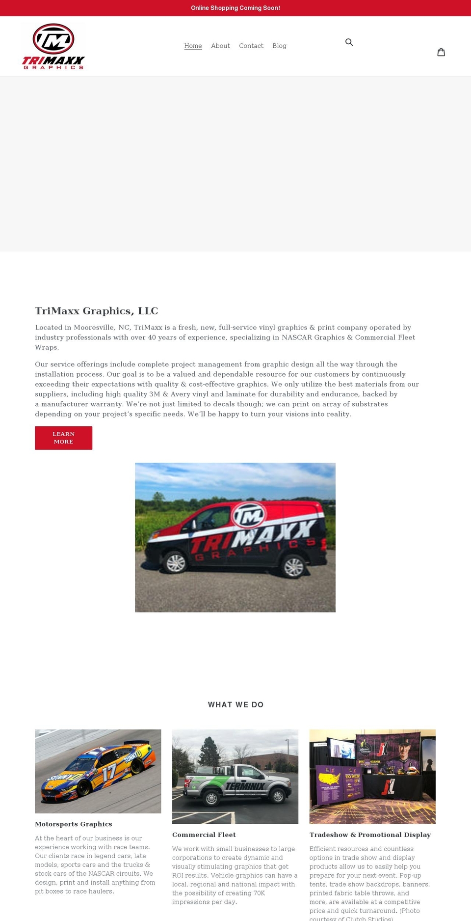 trimaxxgfx.com shopify website screenshot