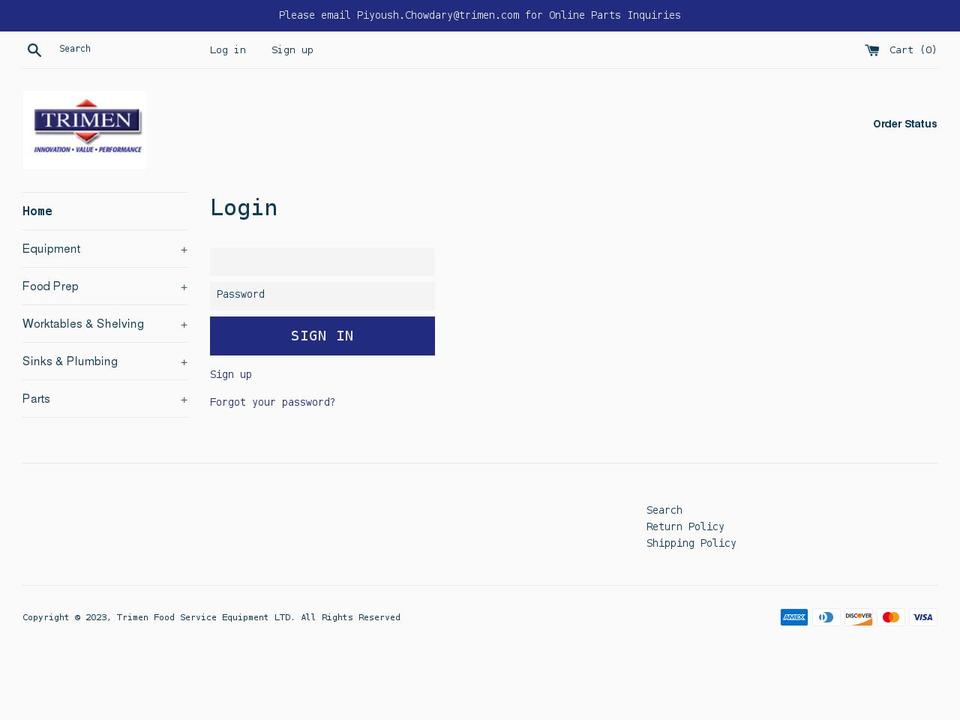 trimen-orderonline.com shopify website screenshot