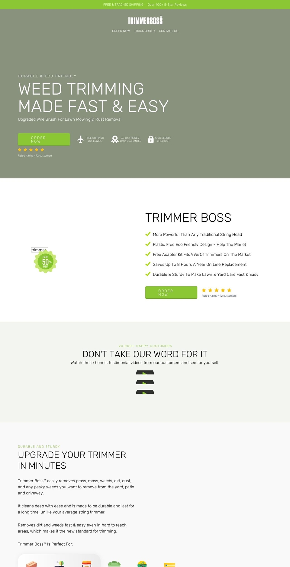trimmer-boss.myshopify.com shopify website screenshot