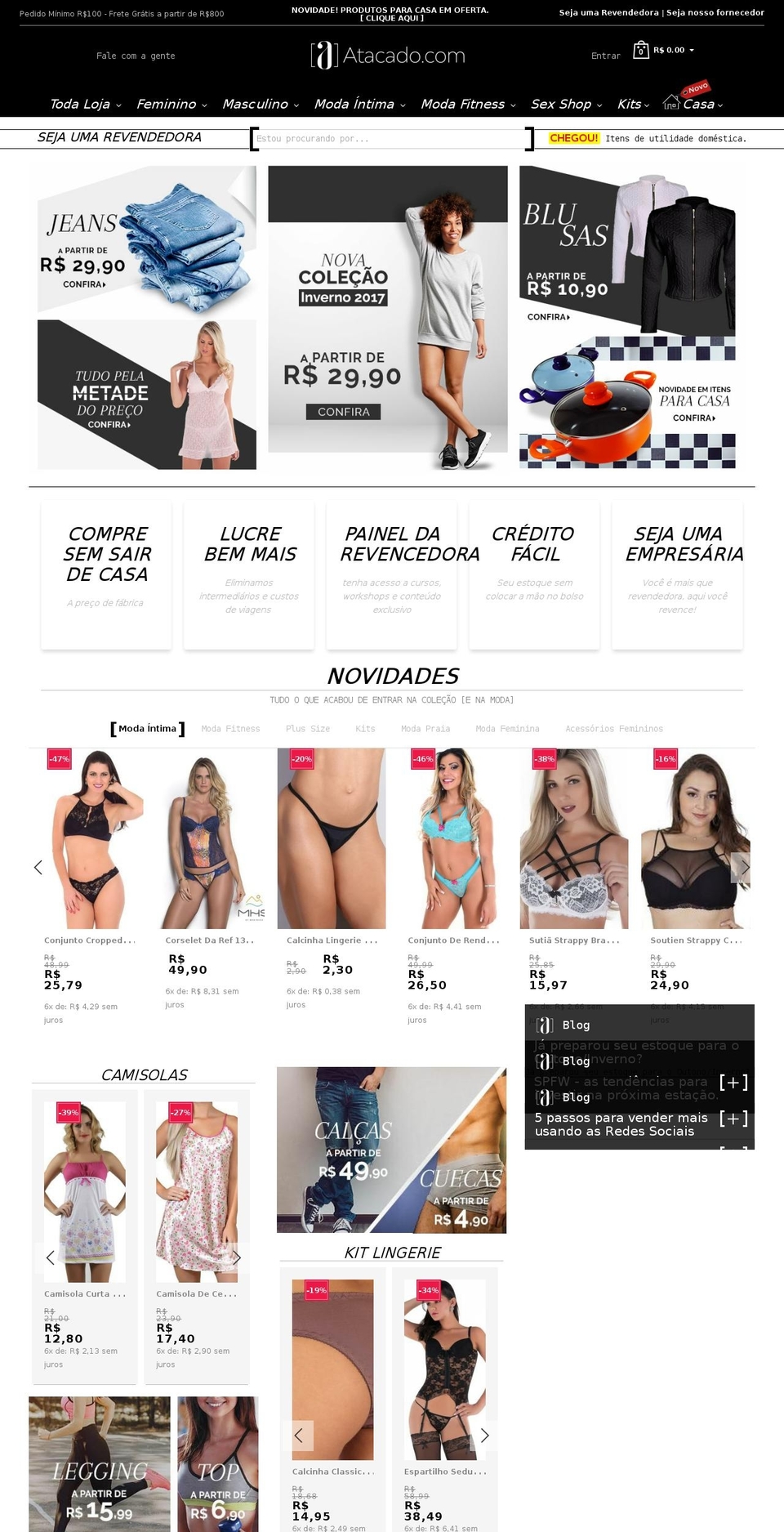 Produção Atacado.com . Shopify theme site example trimoda-shop.myshopify.com