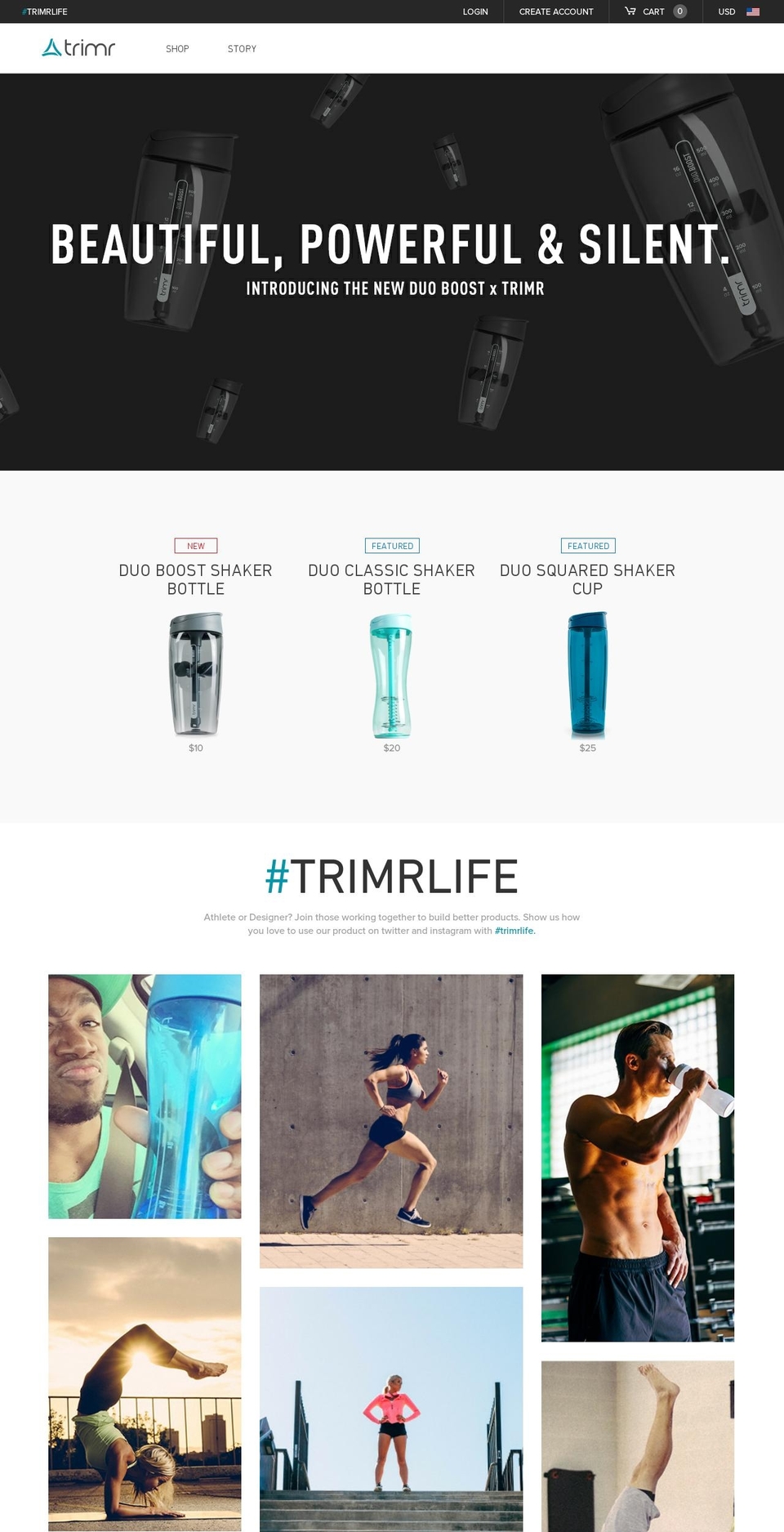 Dawn Shopify theme site example trimr.com