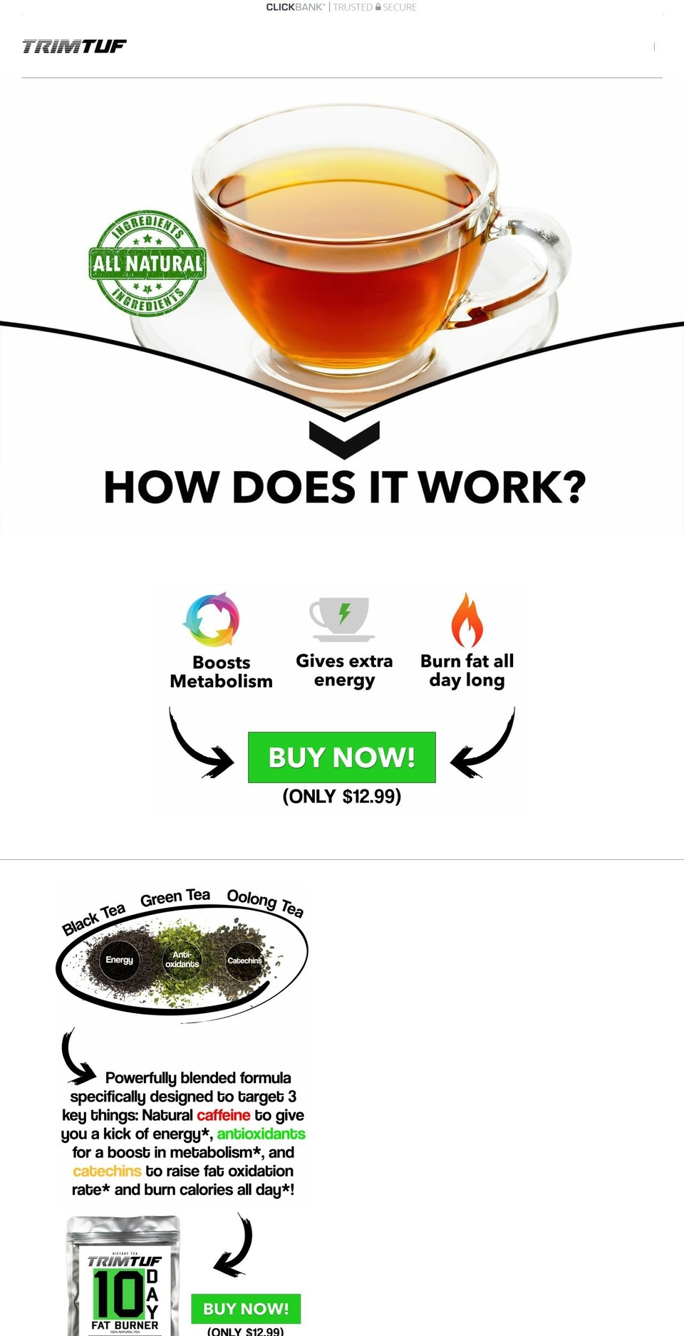 trimtuftea.com shopify website screenshot