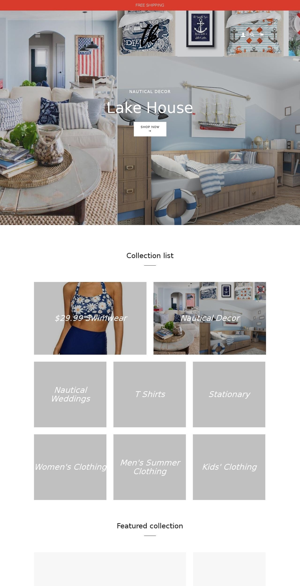 trinakay.com — Shopify storefront screenshot