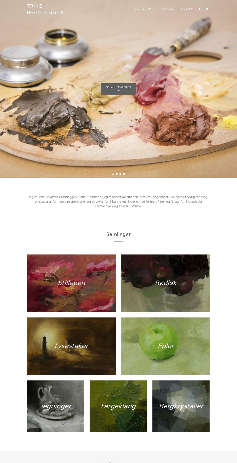 trinebrandeggen.com — Shopify storefront screenshot