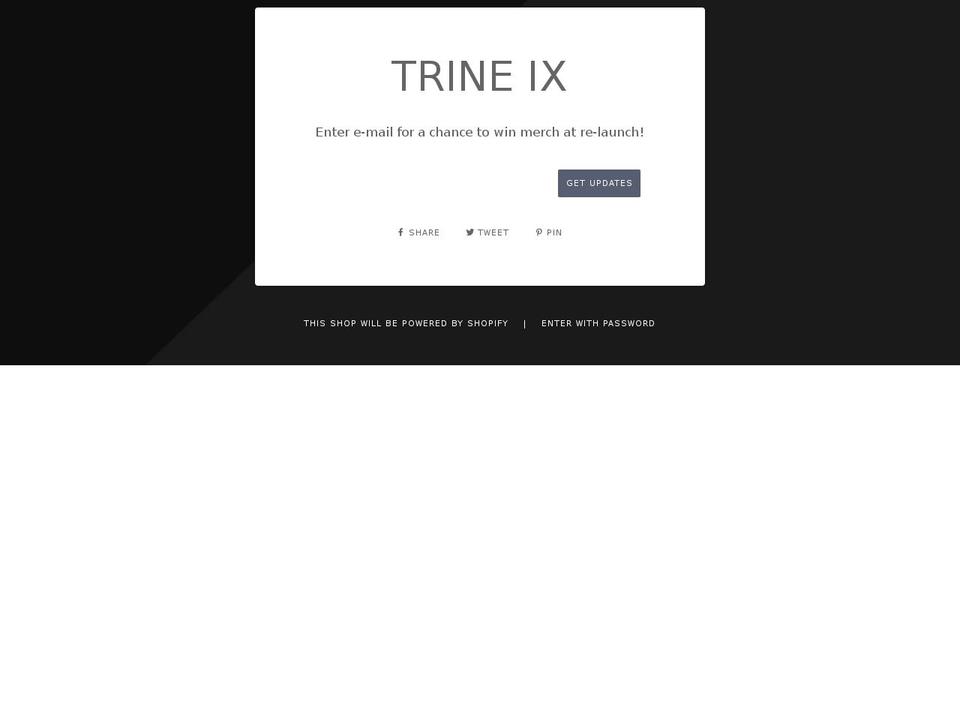 trineix.com shopify website screenshot