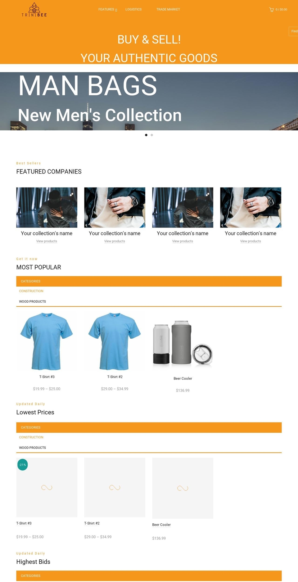 trinibee.com shopify website screenshot