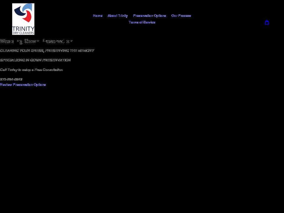 trinitydrycleaners.net shopify website screenshot