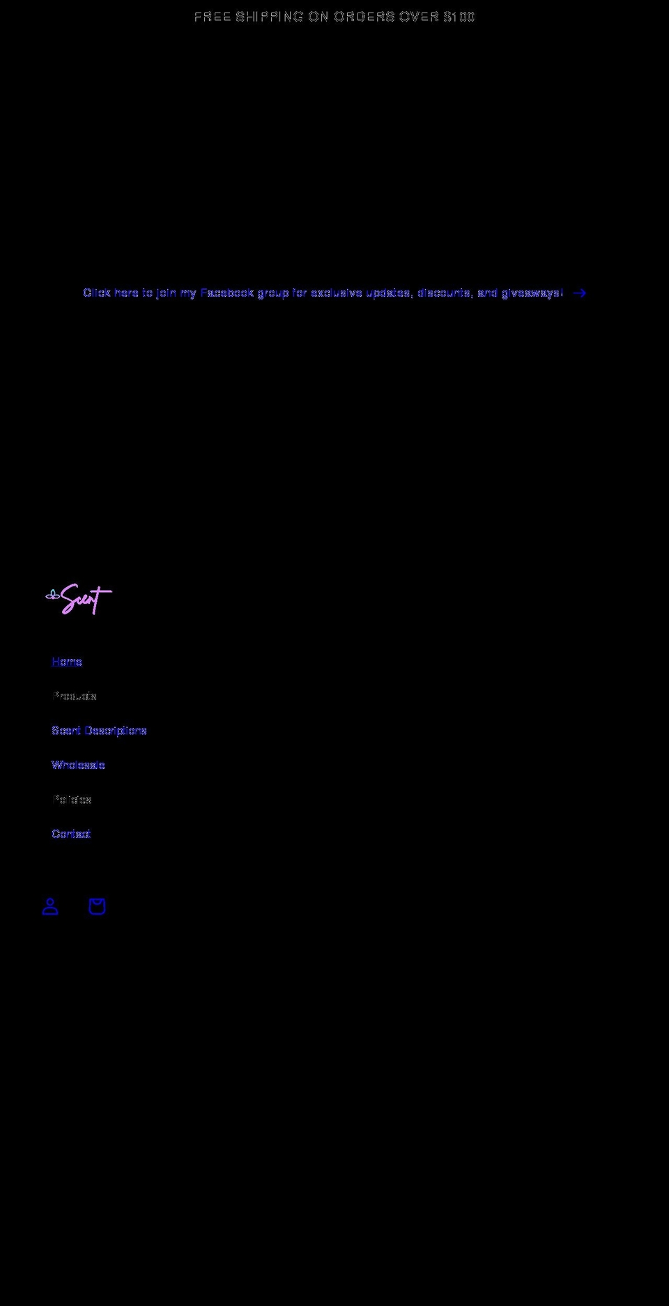 trinityscentdesign.com shopify website screenshot