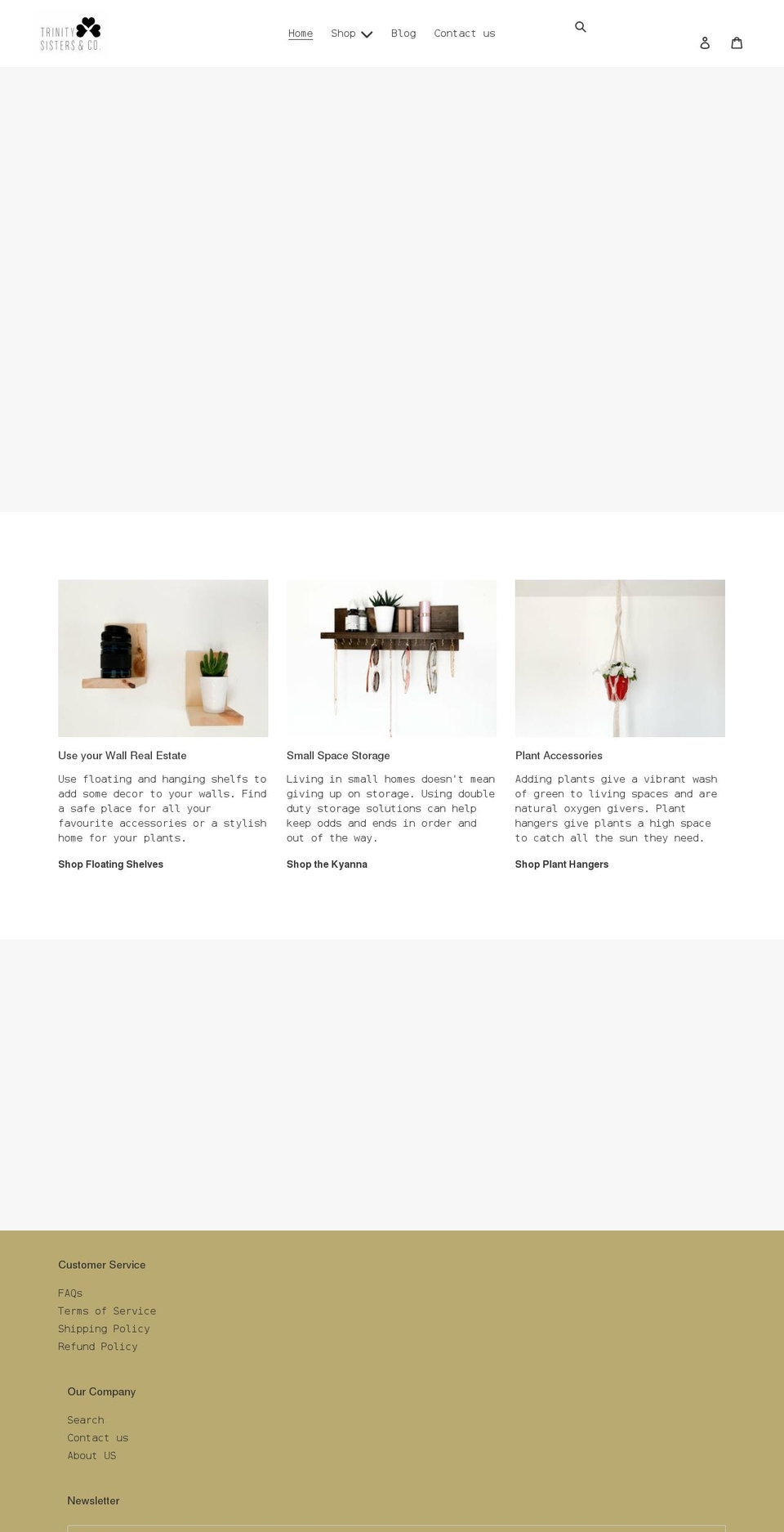 trinitysistersco.com shopify website screenshot
