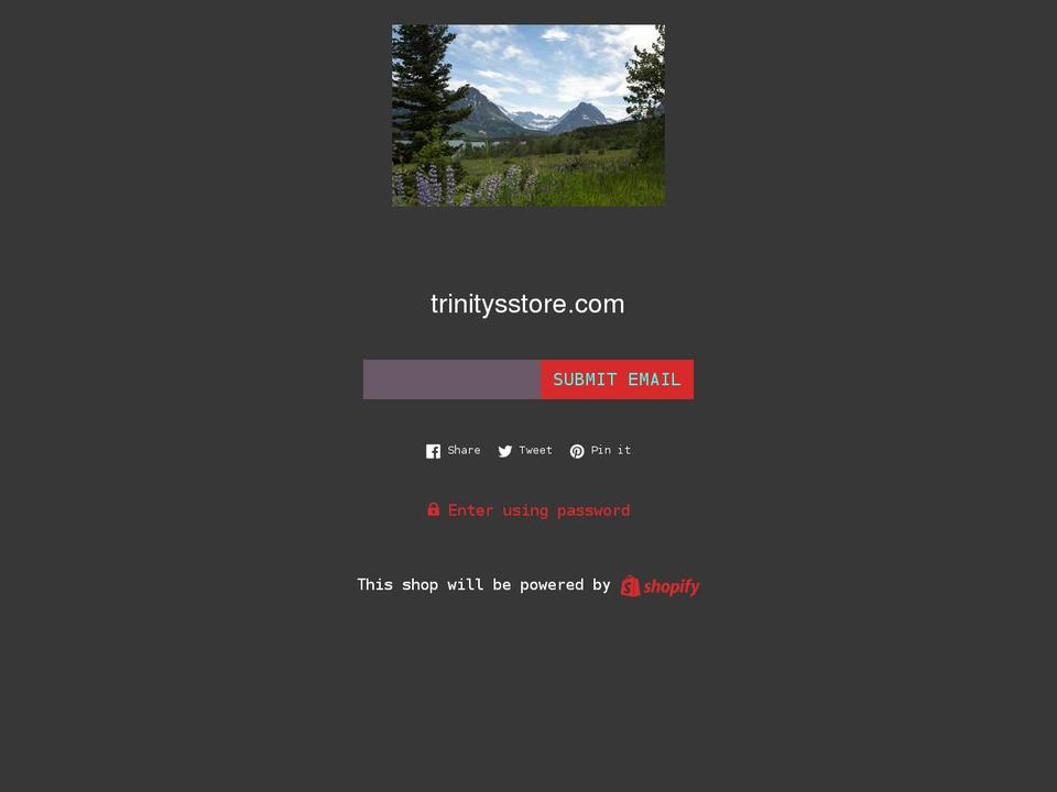 trinitysstore.com shopify website screenshot