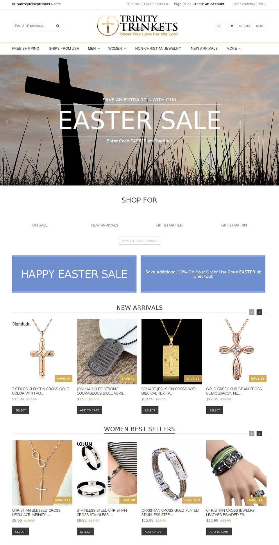 qrack-v1-5-2 Shopify theme site example trinitytrinkets.com