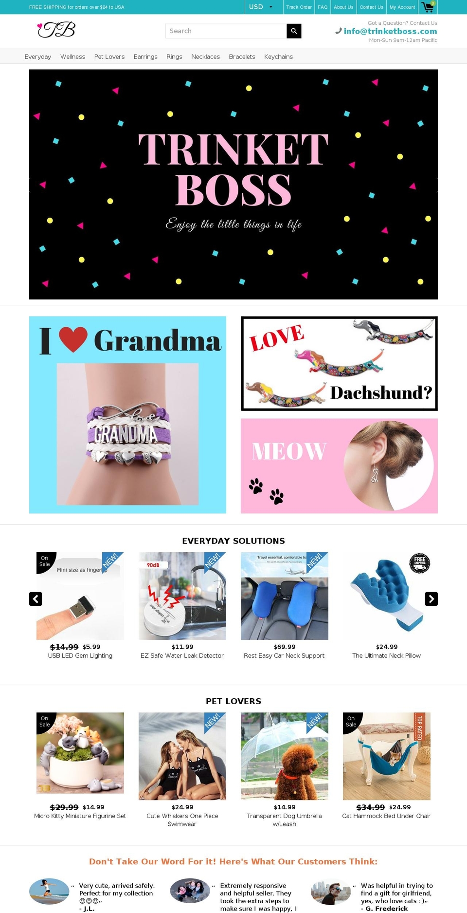 trinketboss.com — Shopify storefront screenshot