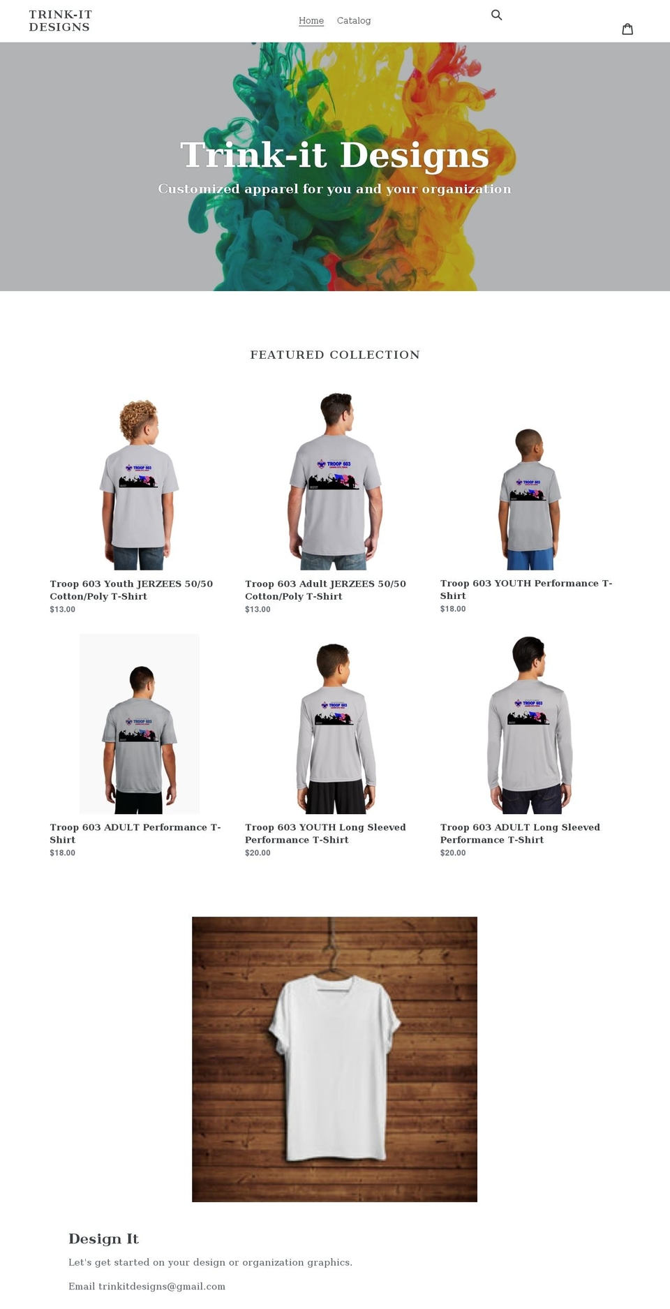 trinkitdesigns.com shopify website screenshot