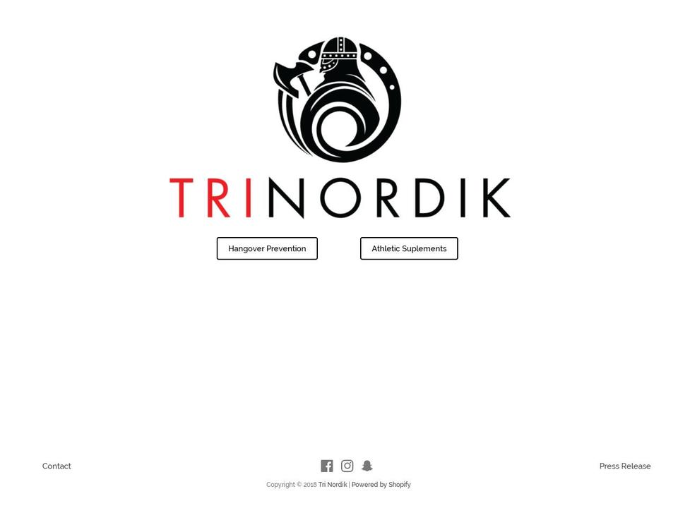 trinordik.com — Shopify storefront screenshot