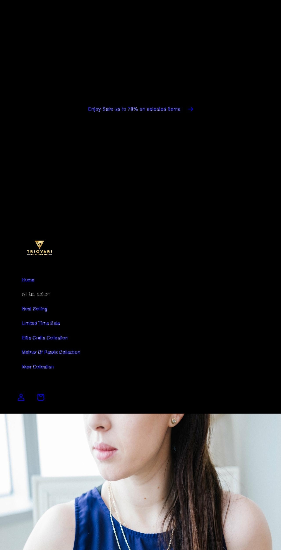 triovari.com shopify website screenshot
