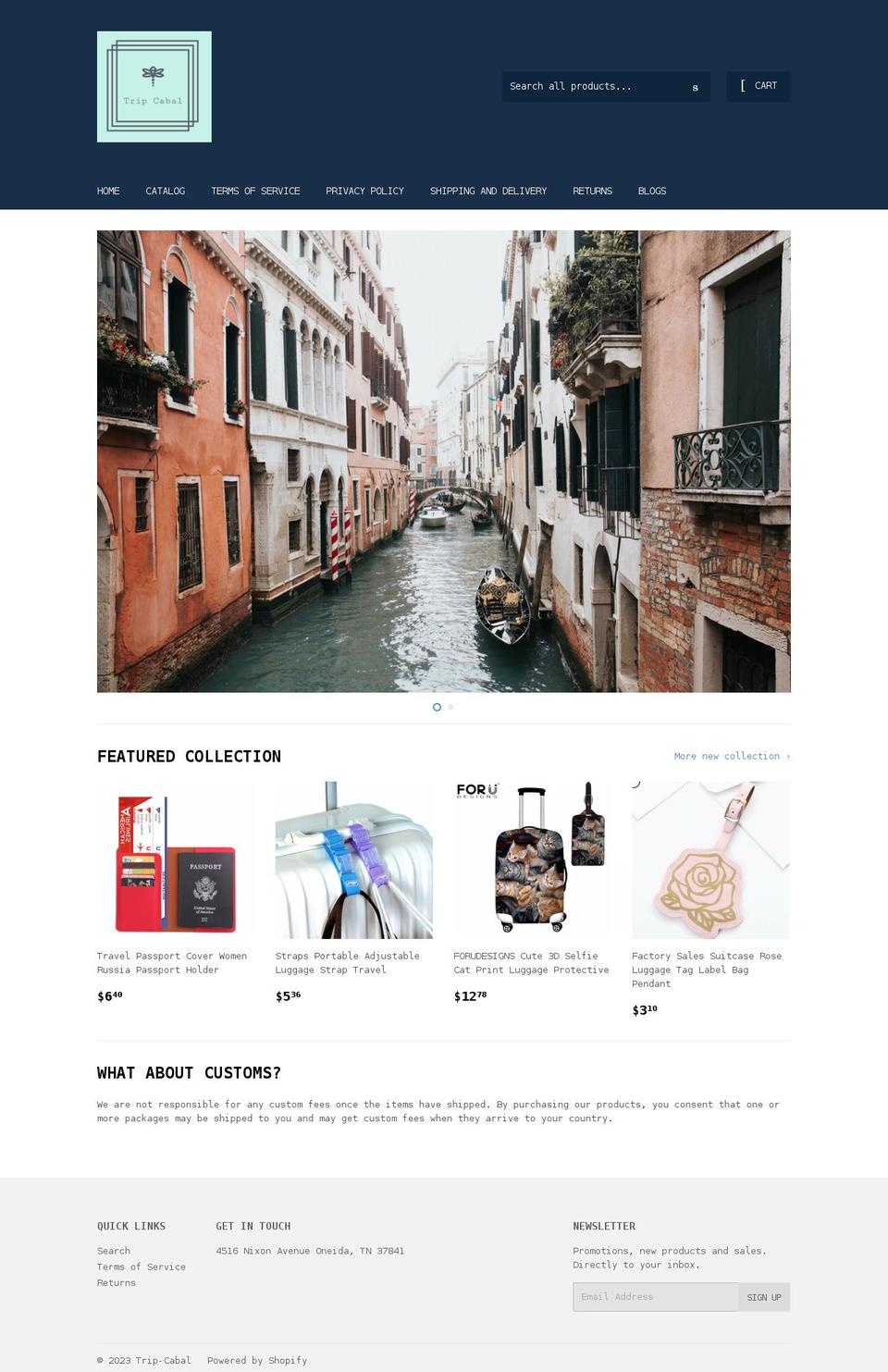 trip-cabal.myshopify.com shopify website screenshot
