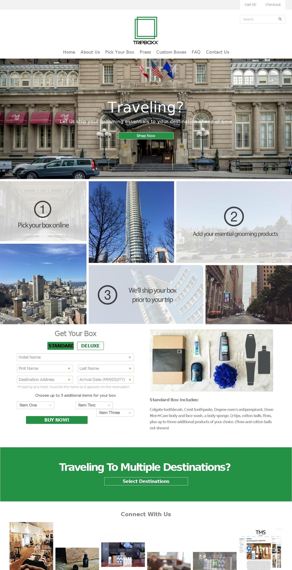 tripboxx.com — Shopify storefront screenshot