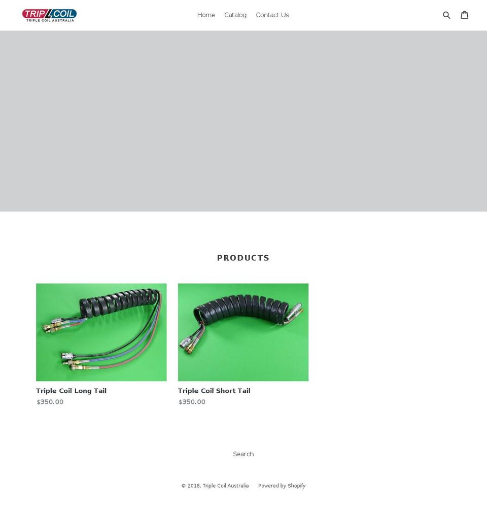 triplcoil.com — Shopify storefront screenshot