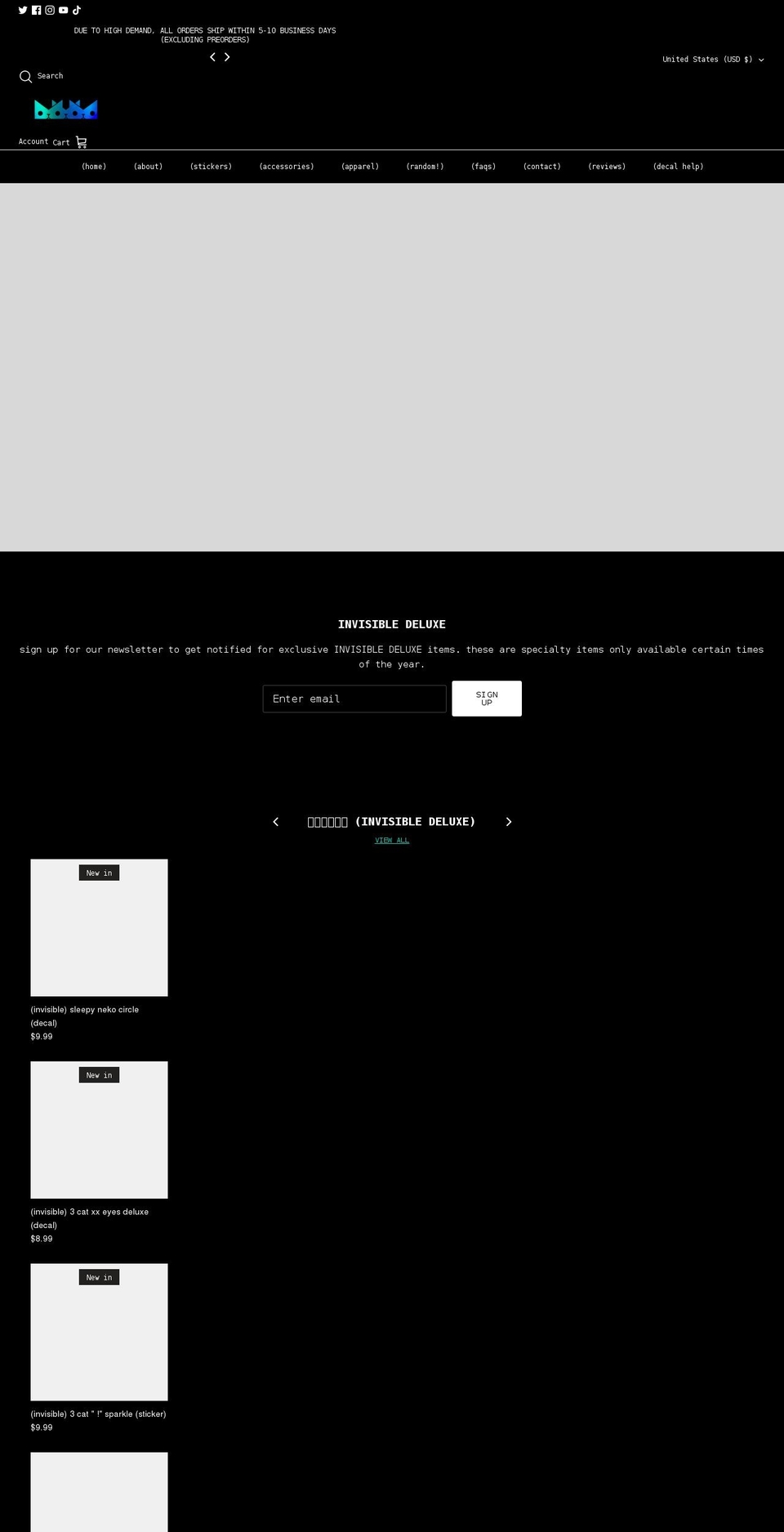 triplecatdeluxe.com shopify website screenshot