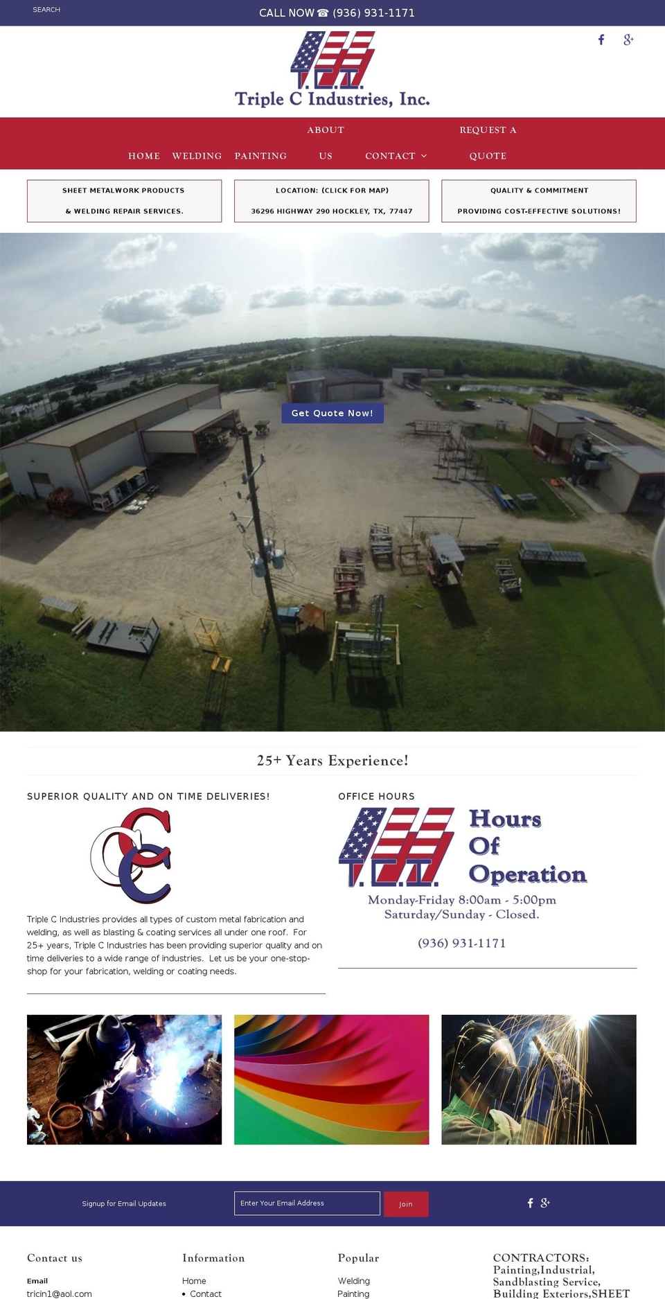 triplecindustries.com shopify website screenshot