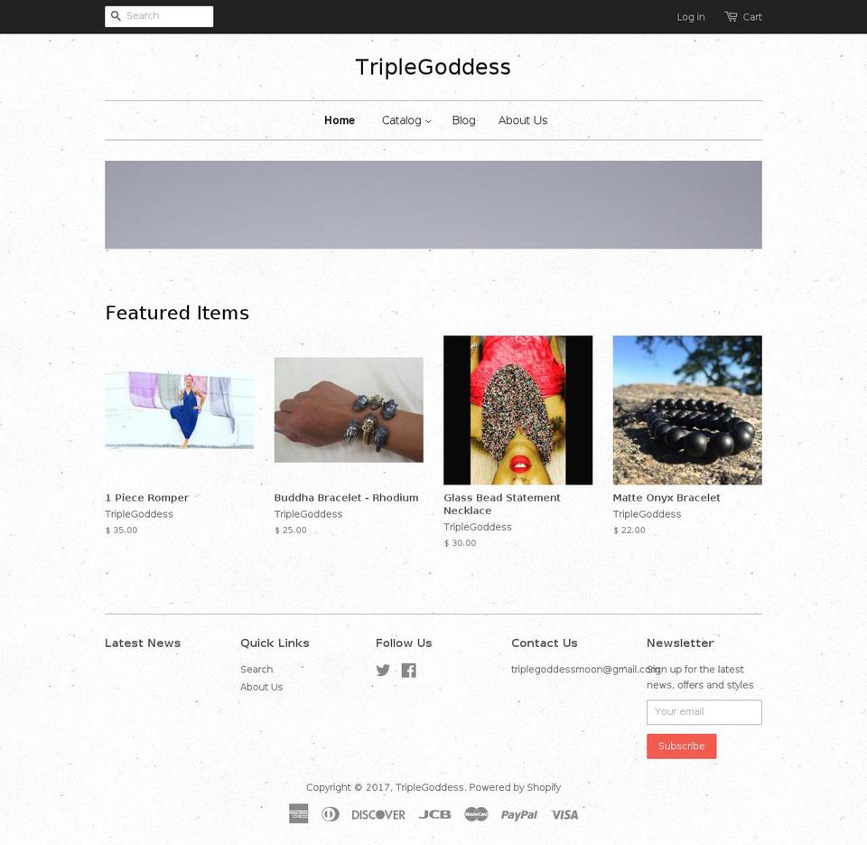 triplegoddessmoon.com shopify website screenshot