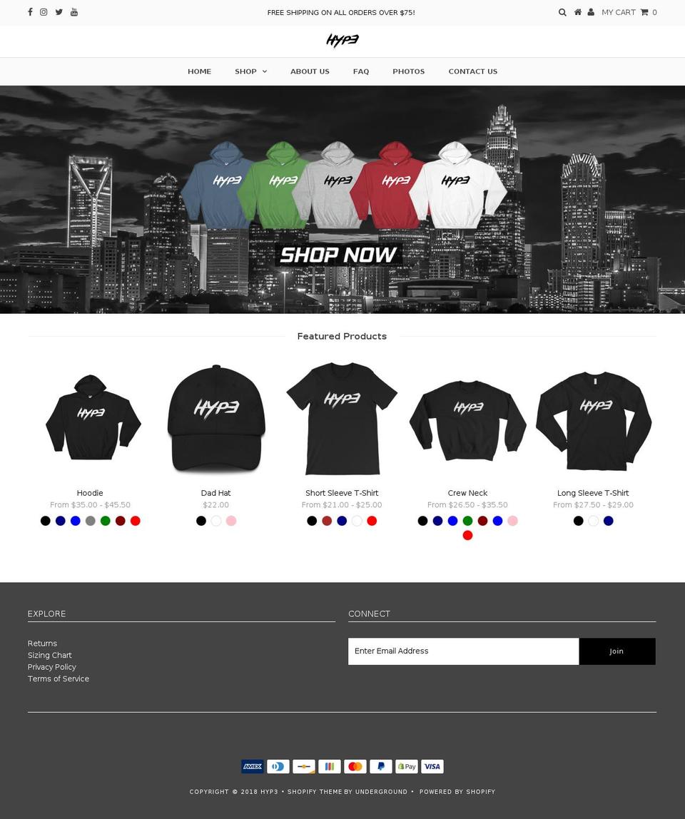 triplehype.com shopify website screenshot