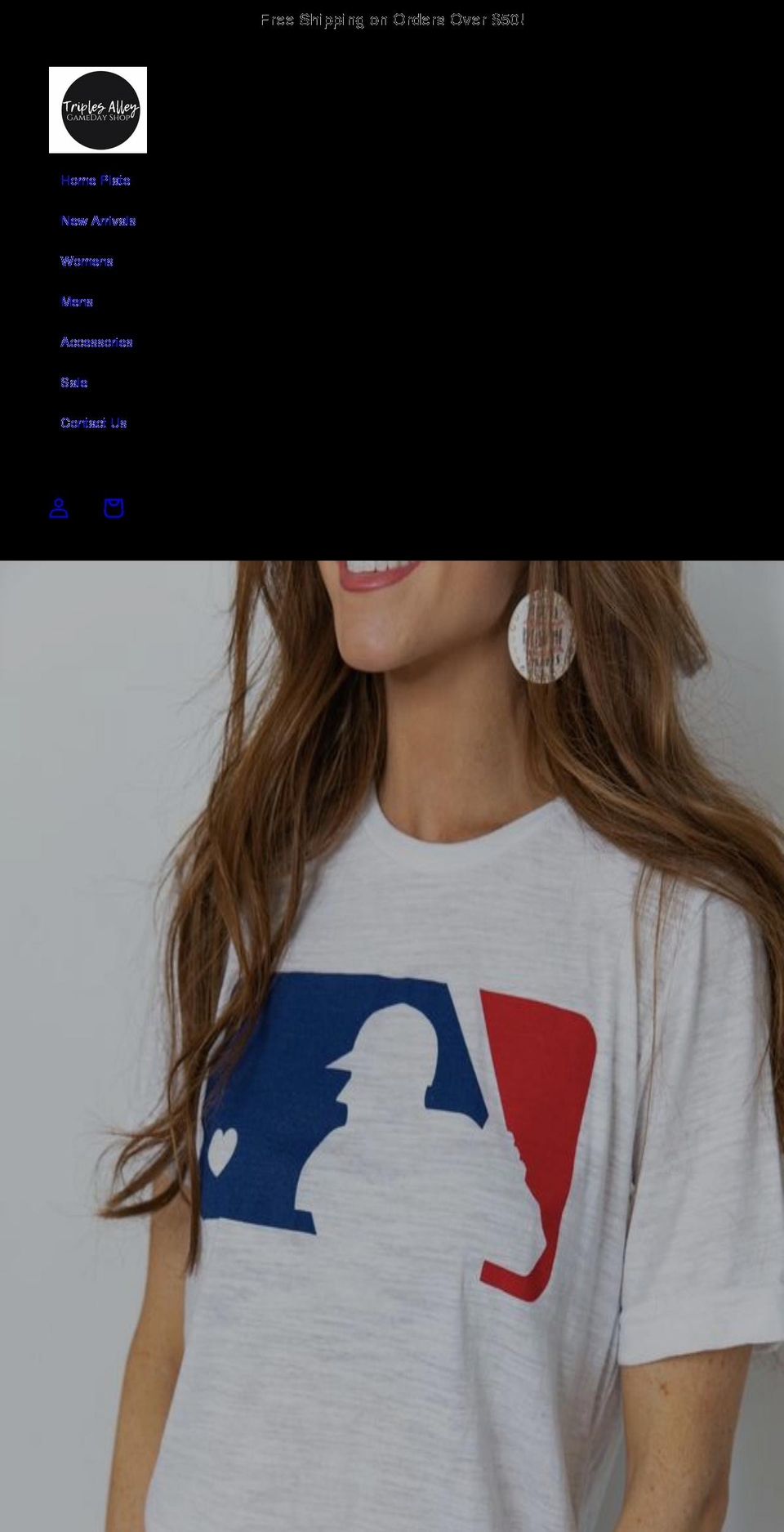 triples-alley.com shopify website screenshot