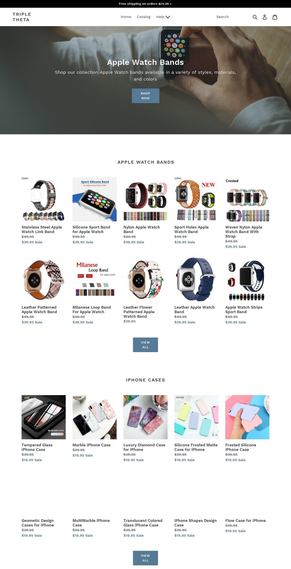 tripletheta.com shopify website screenshot