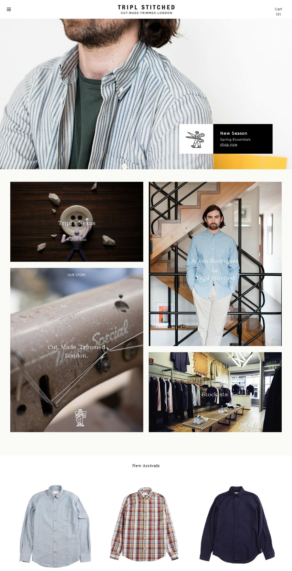 triplstitch.com shopify website screenshot