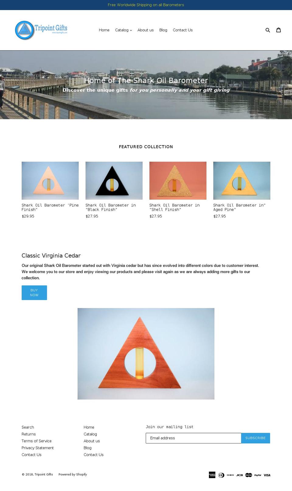 tripointgifts.com — Shopify storefront screenshot