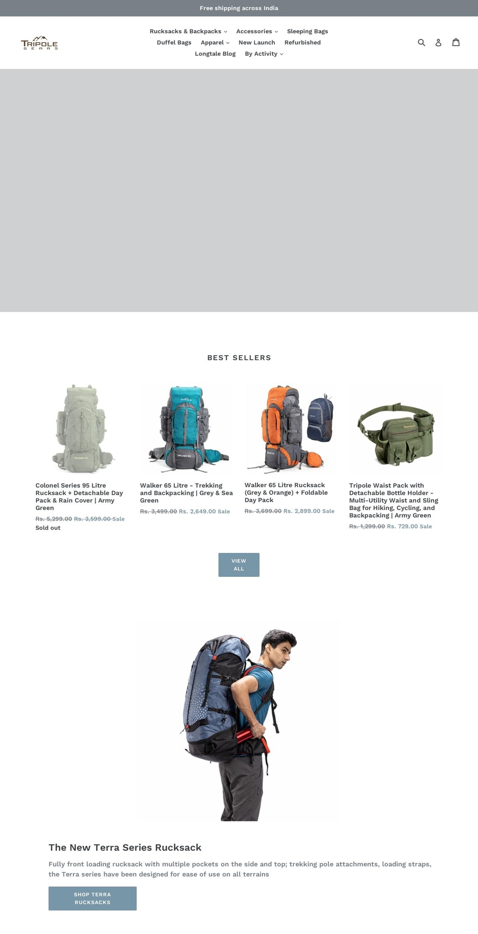 tripole.in shopify website screenshot