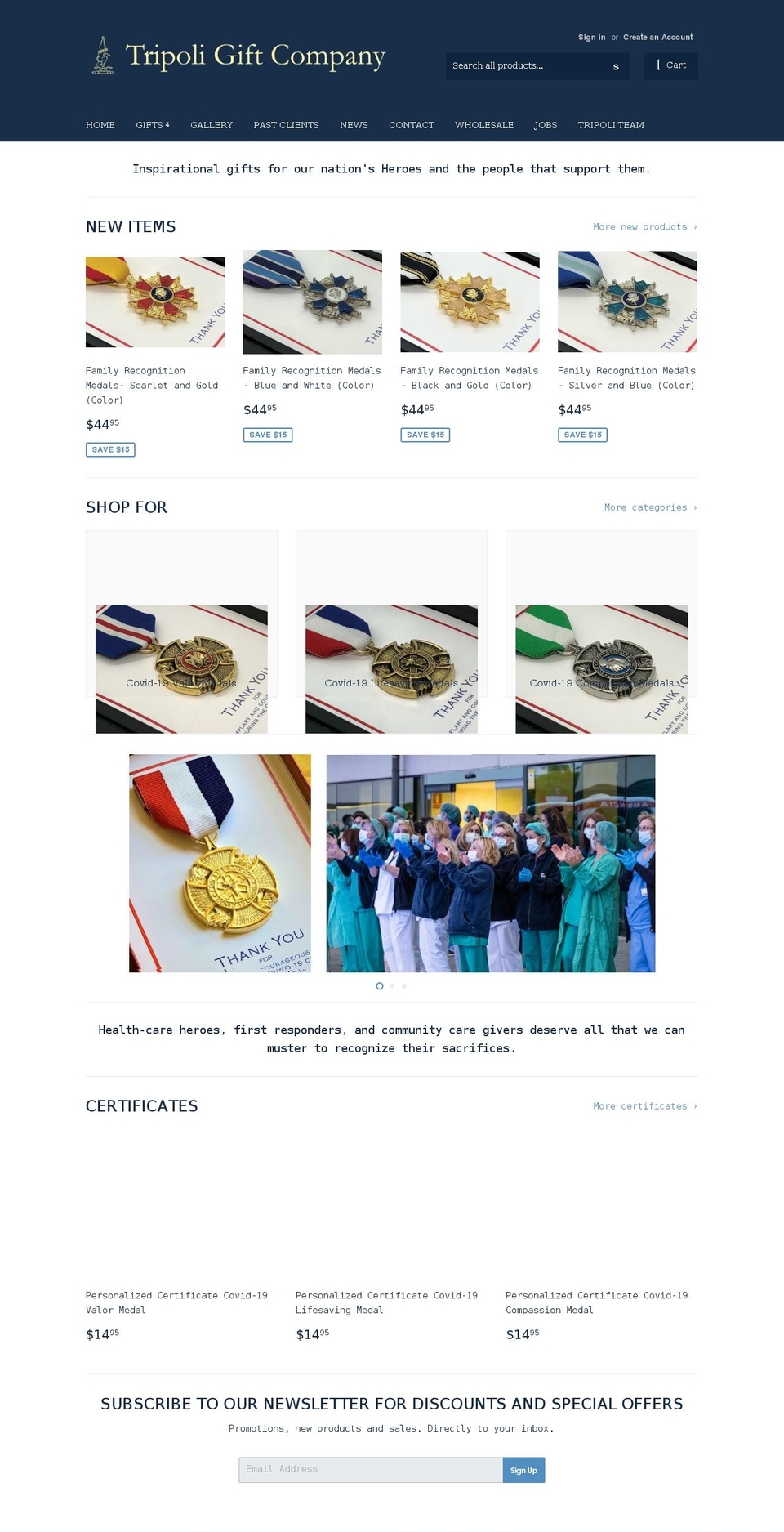 tripoli-gift-co.myshopify.com shopify website screenshot