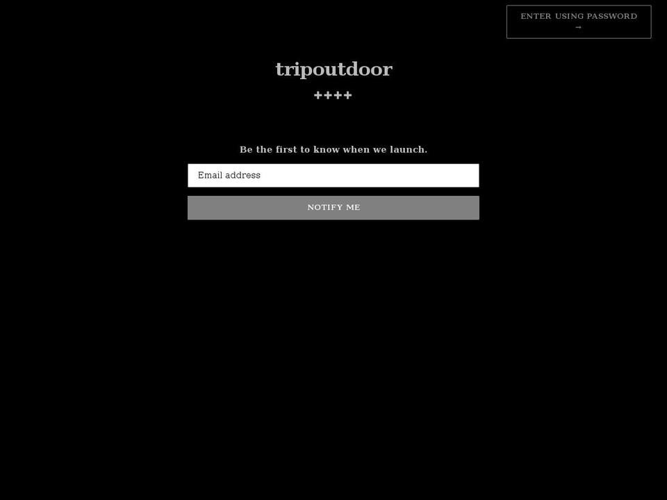 tripoutdoor.com shopify website screenshot