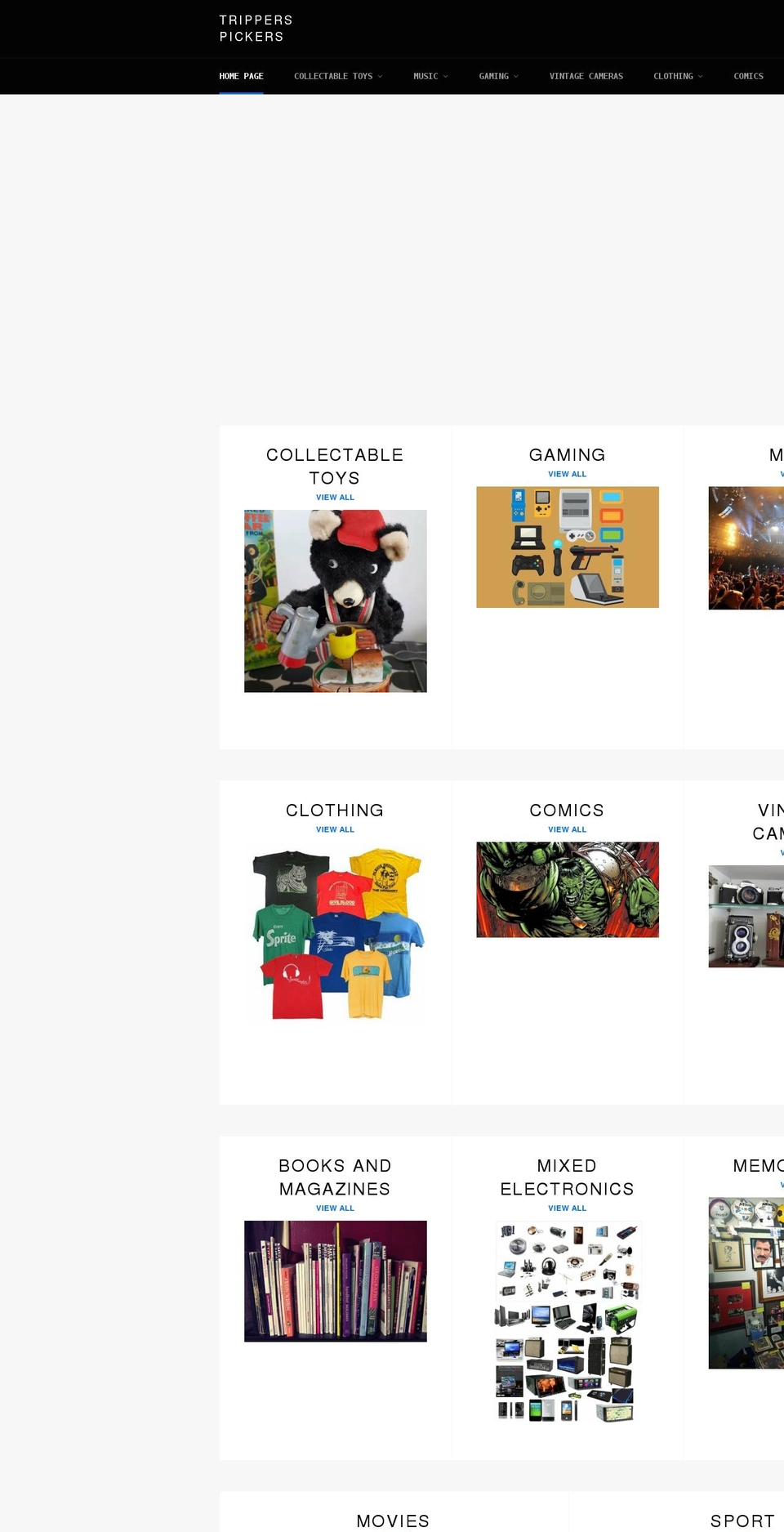 tripperspickers.com shopify website screenshot