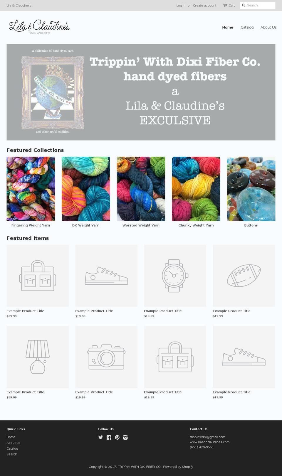 trippinwithdixifiberco.com shopify website screenshot